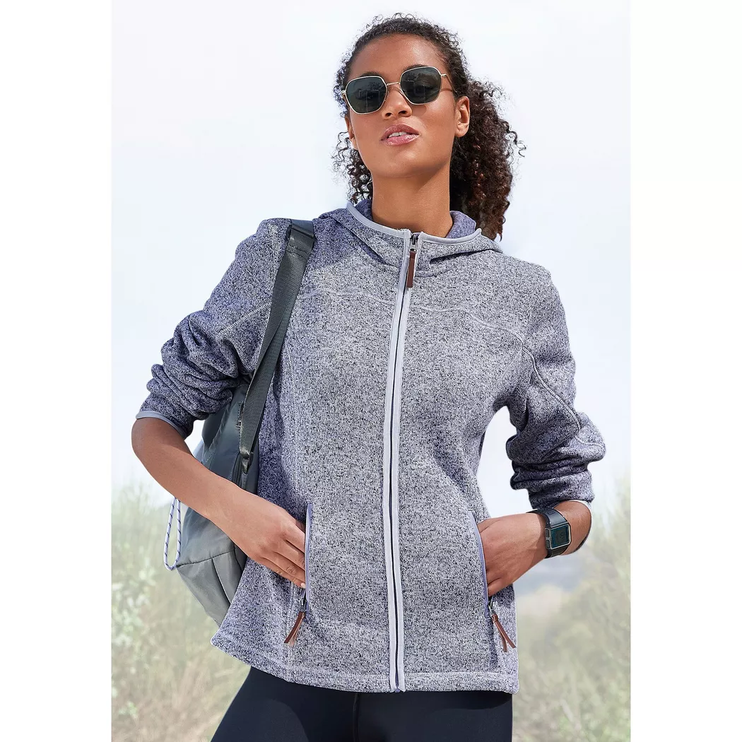 Lascana - Fleecejacke, für Damen, Blau Größe 34