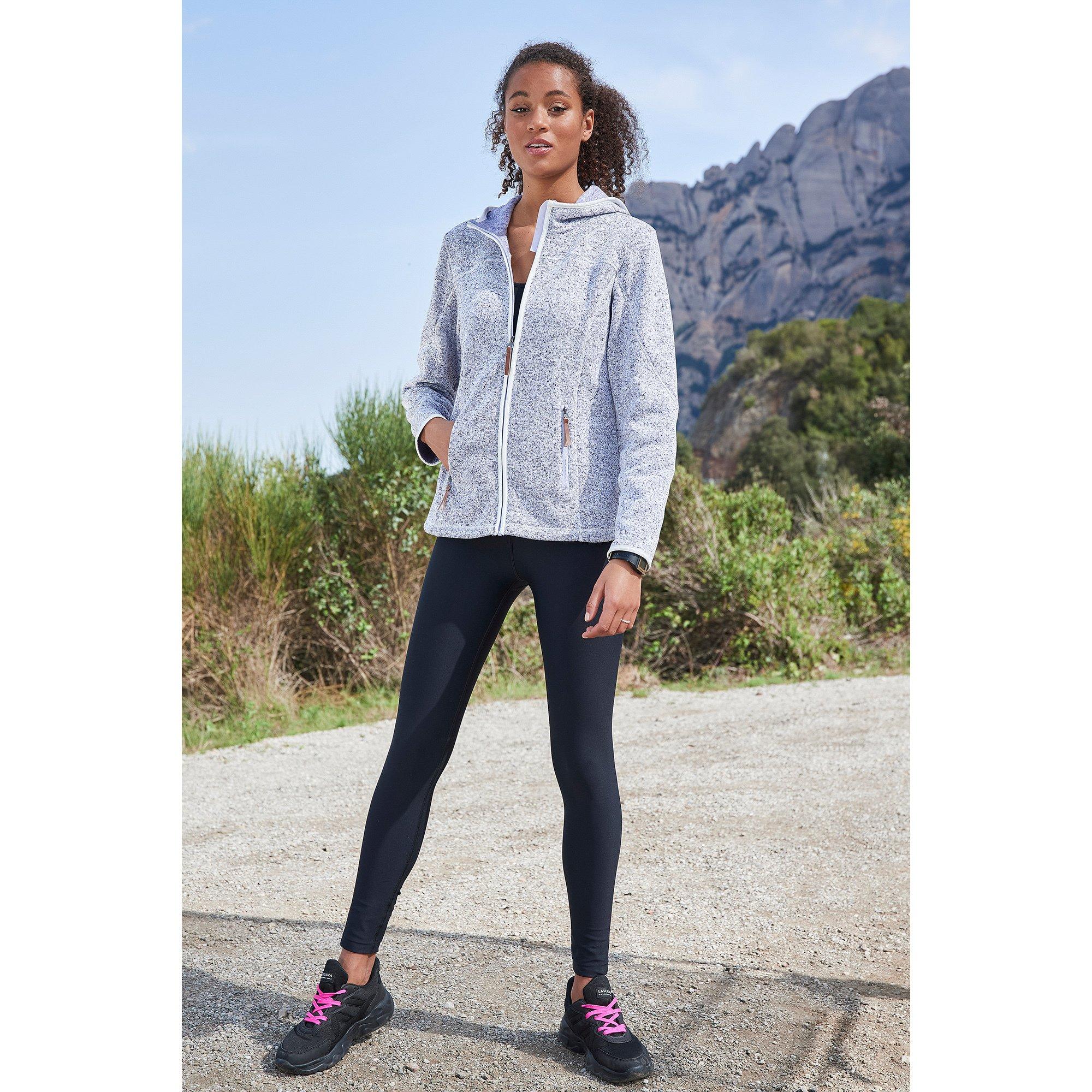 LASCANA Giacca pile con cappuccio  