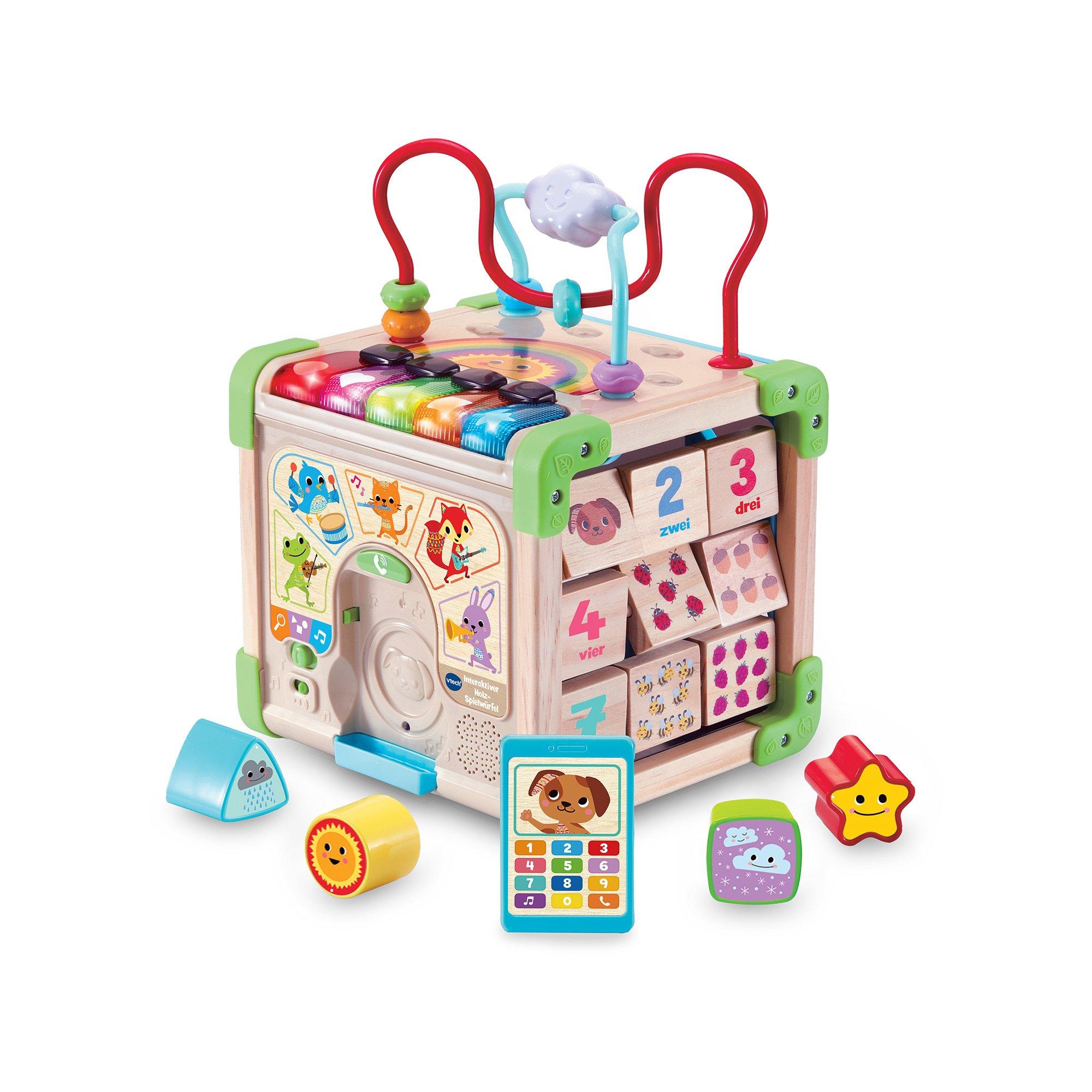 vtech  Interaktiver Holz-Spielwürfel, Deutsch 