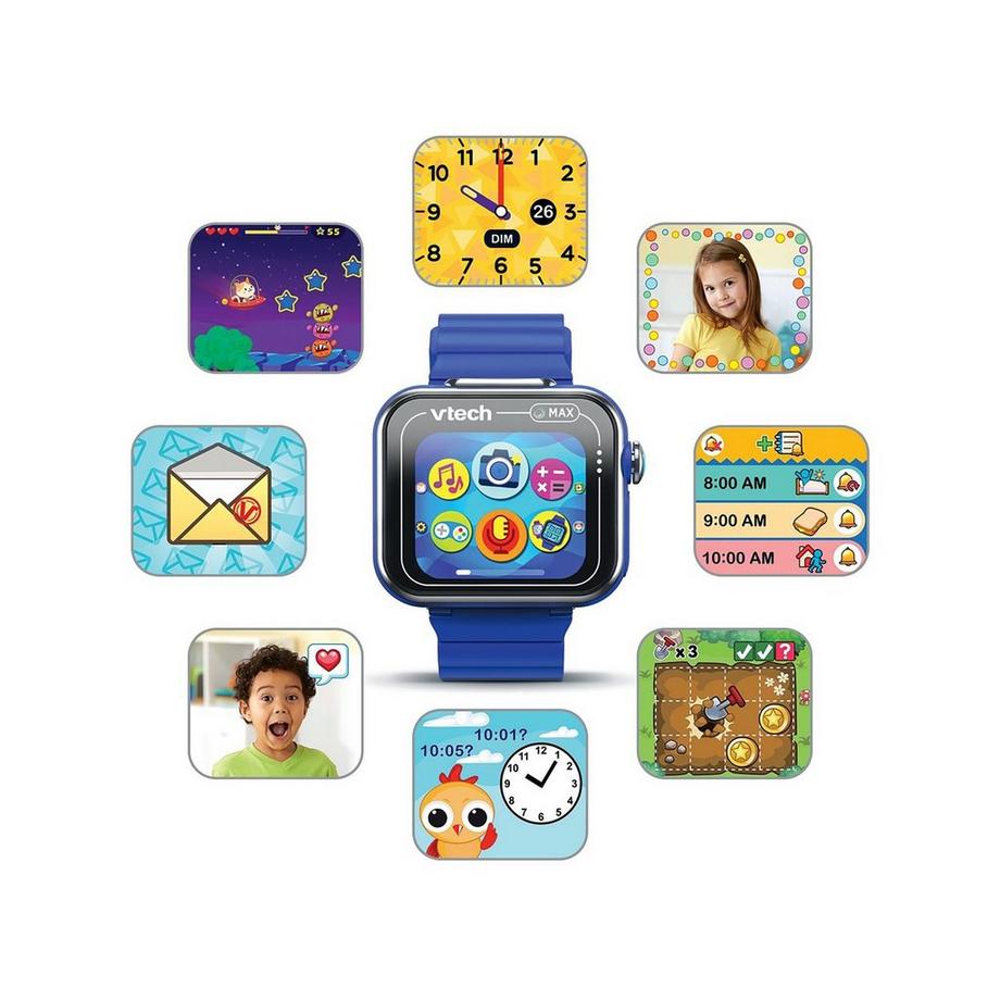 vtech  KidiZoom Smartwatch MAX bleue, Français 