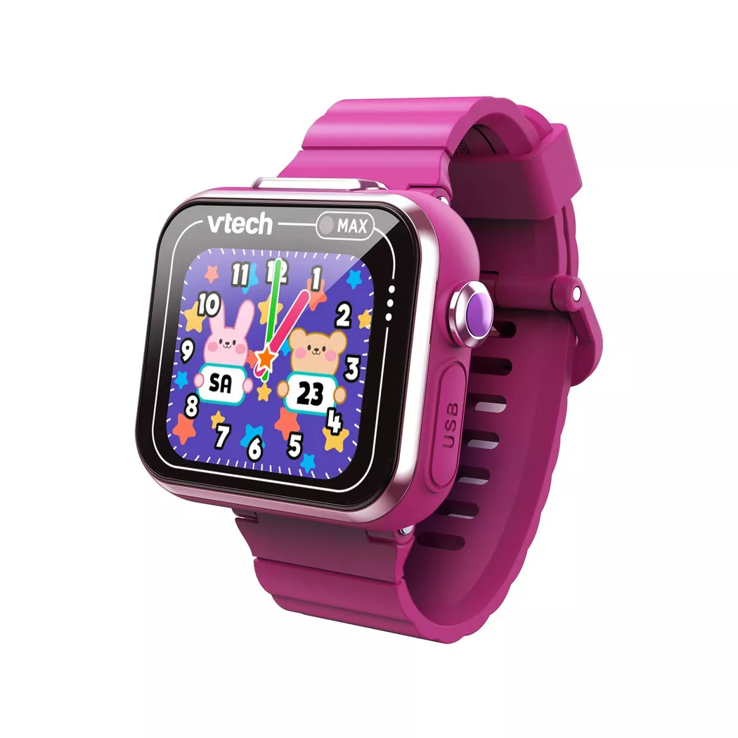 VTech - KidiZoom Smartwatch MAX framboise, Französisch, Multicolor