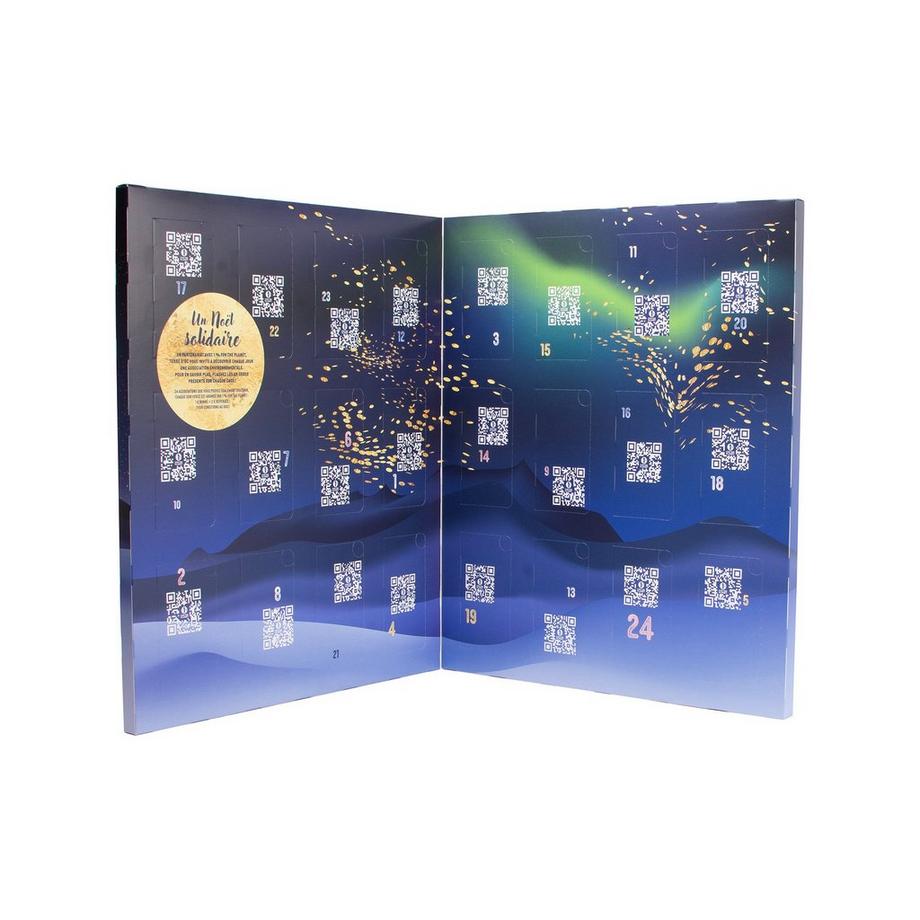 Terre d'Oc  Adventskalender Sortiment von 24 Muslins mit Bio-Tees & Rooibos 