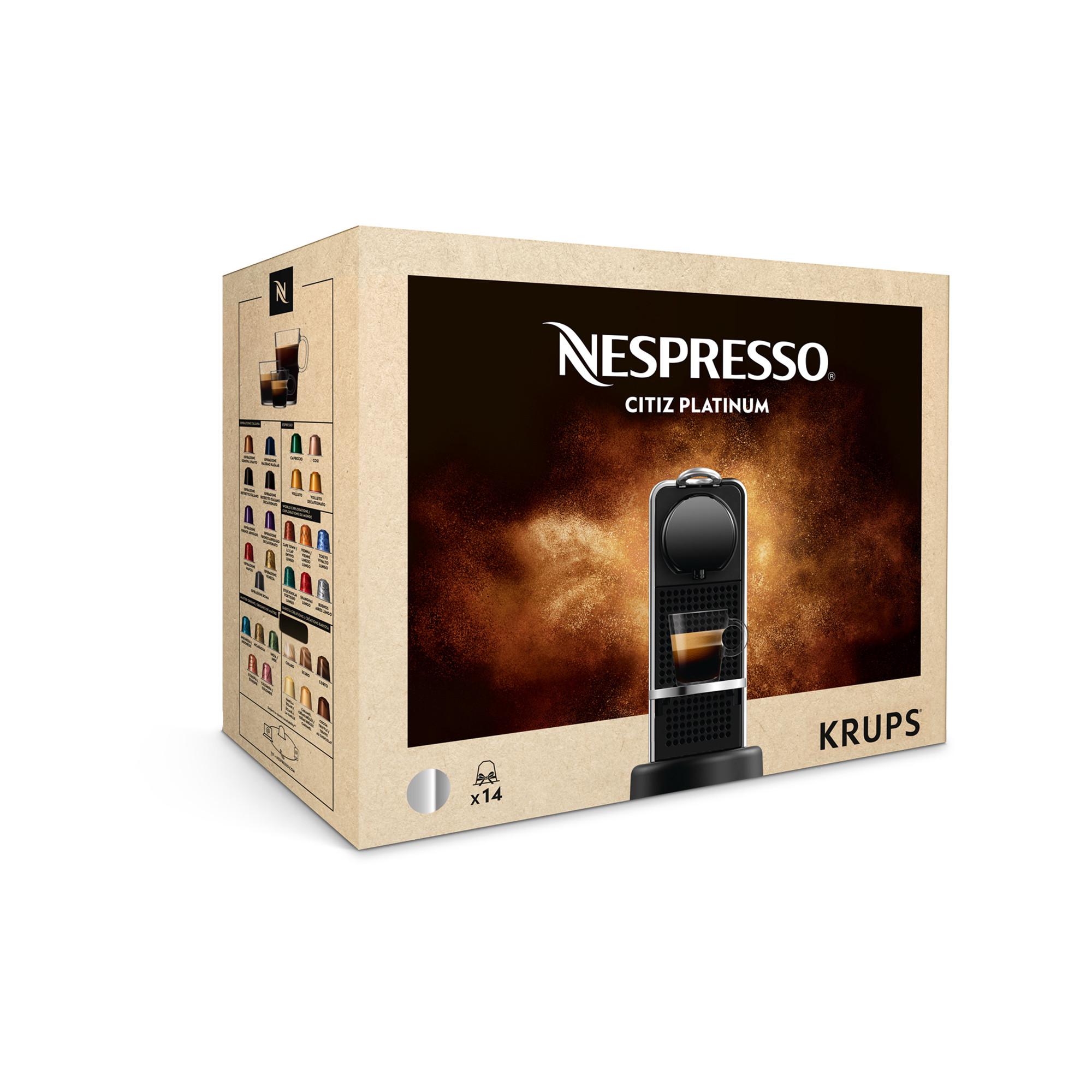 KRUPS Machine Nespresso CitiZ Platinium (Titane) 