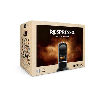 KRUPS Macchina da caffè Nespresso CitiZ Platinium (Titanio) 