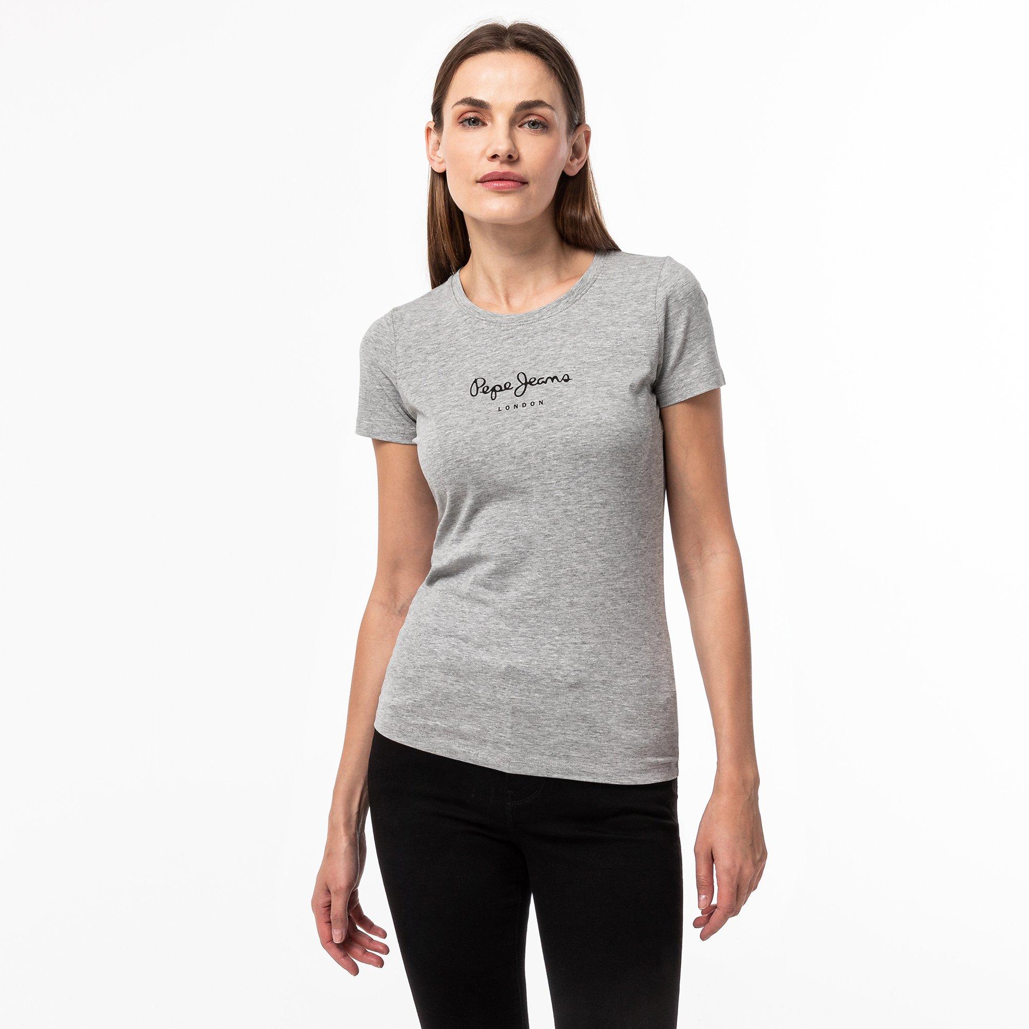 Image of T-shirt, Kurzarm Damen Grau S