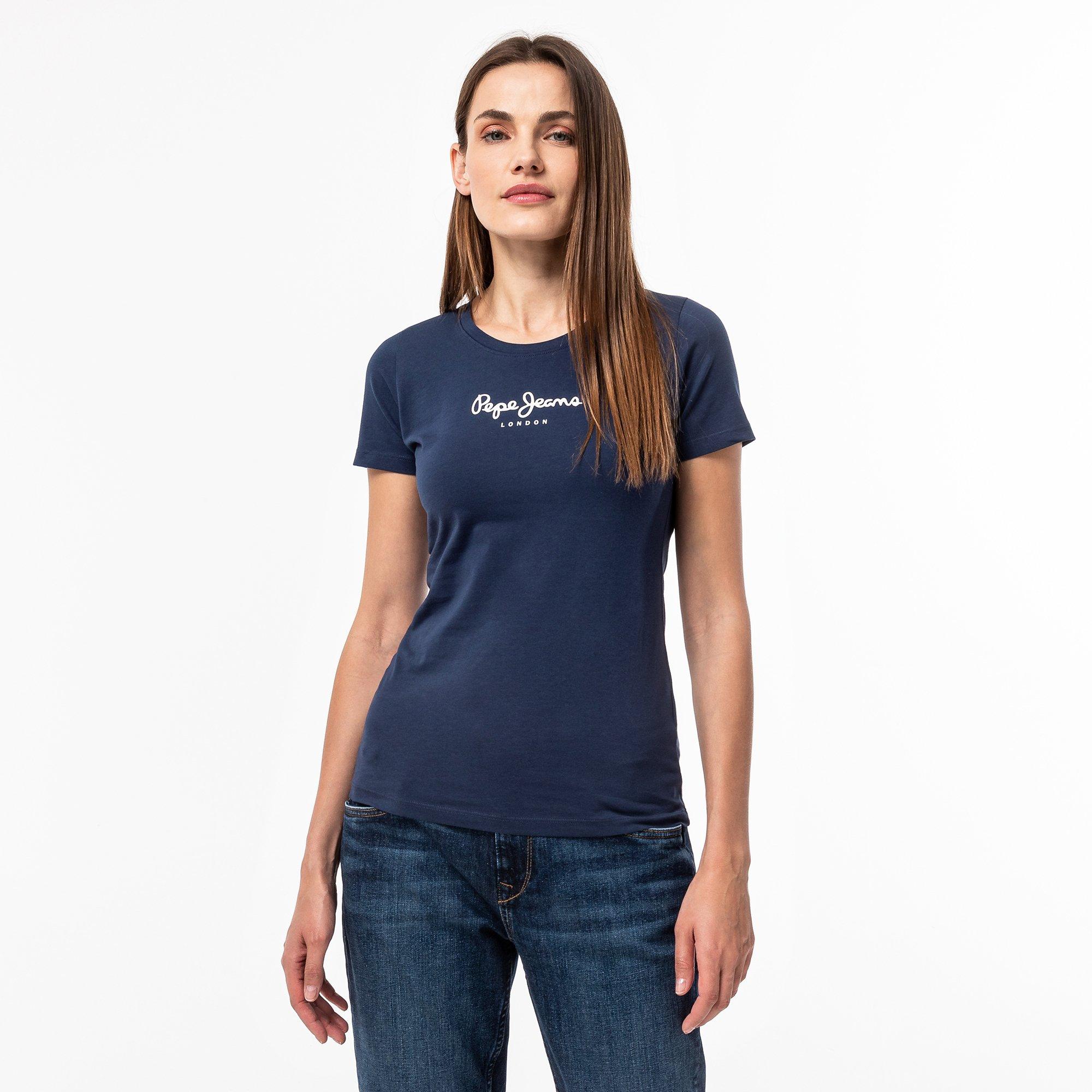 Image of T-shirt, Kurzarm Damen Dunkelblau XS