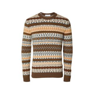SELECTED Faro Fair Isle Strickpullover  