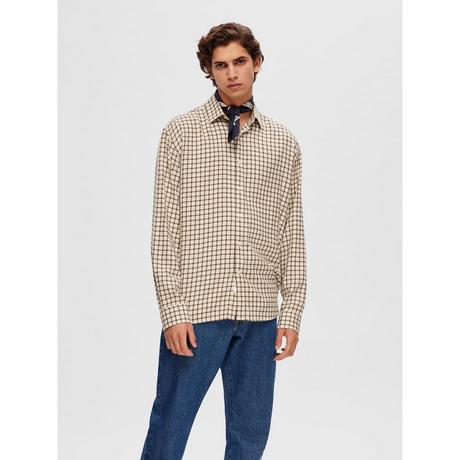 SELECTED SLHRegowen Mini Check Langarmhemd  