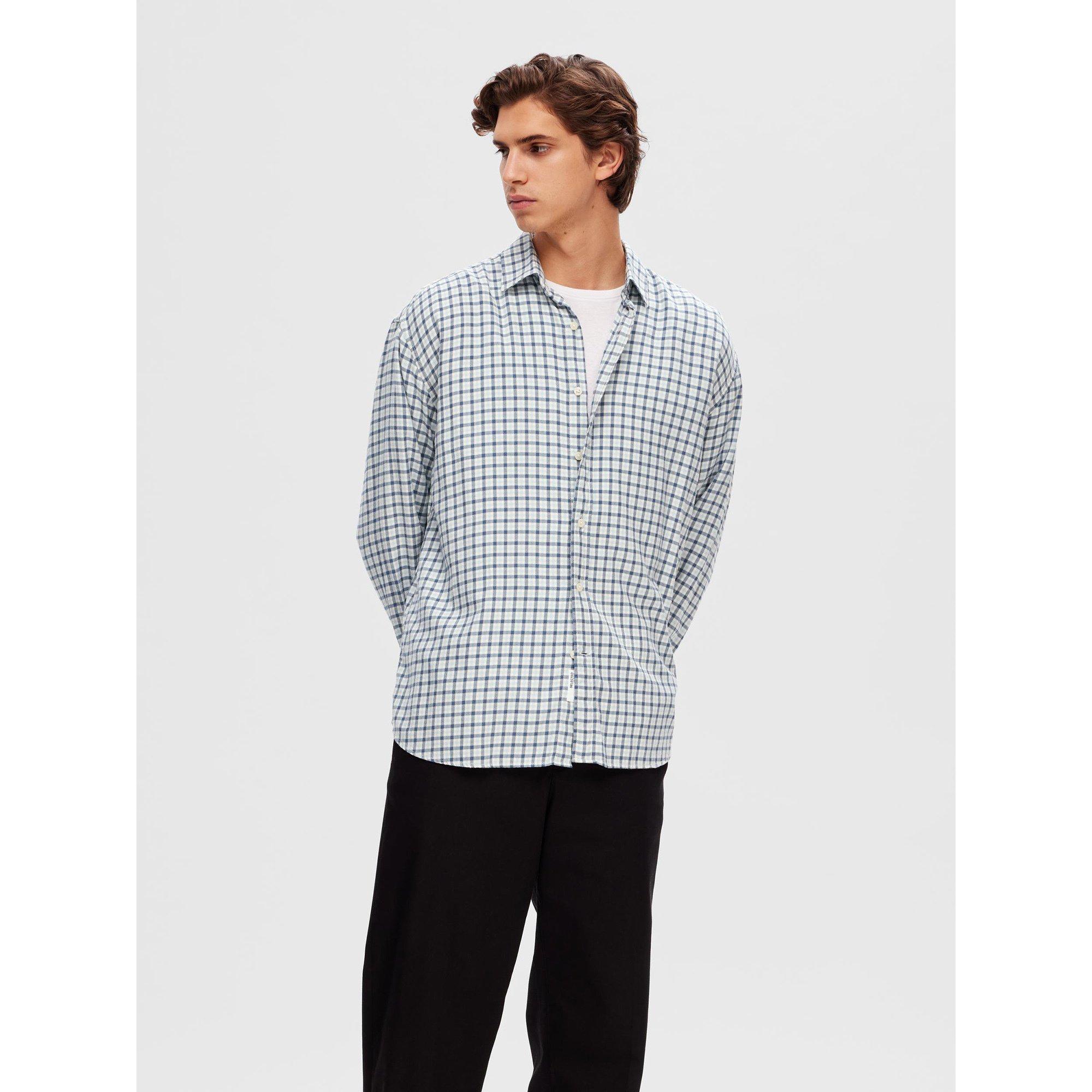 SELECTED SLHRegowen Mini Check Langarmhemd  