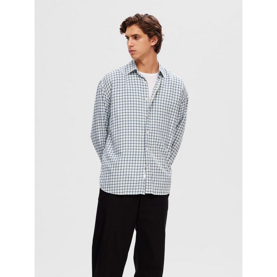 SELECTED SLHRegowen Mini Check Langarmhemd  