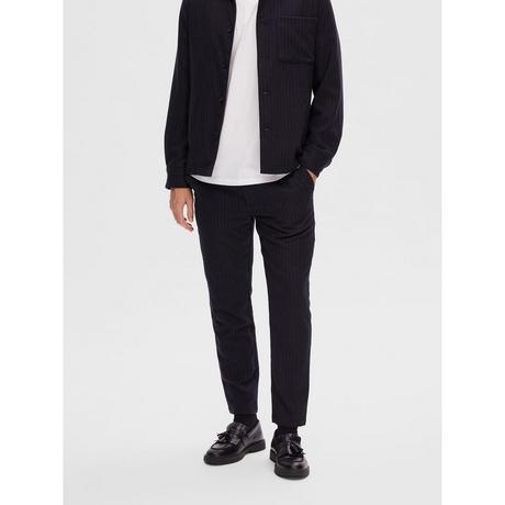 SELECTED SLHSlim-Ayr Pantalon Élastique à Rayures  