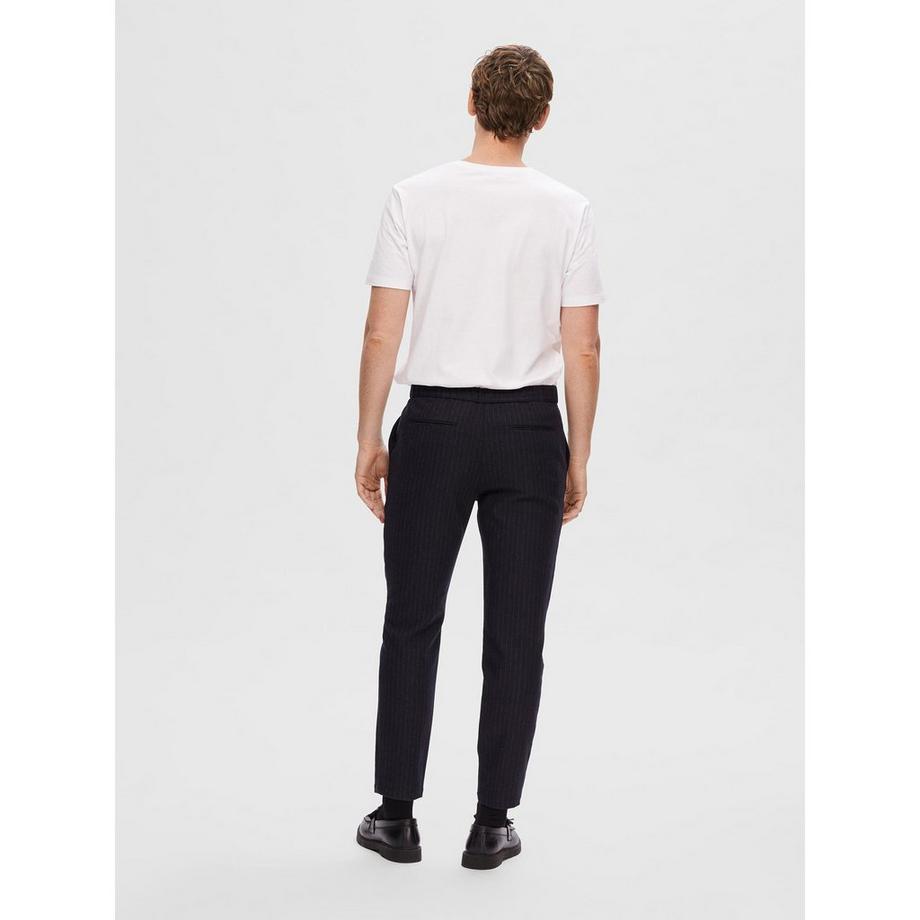 SELECTED Slim Ayr Nadelstreifen Elastische Hose  