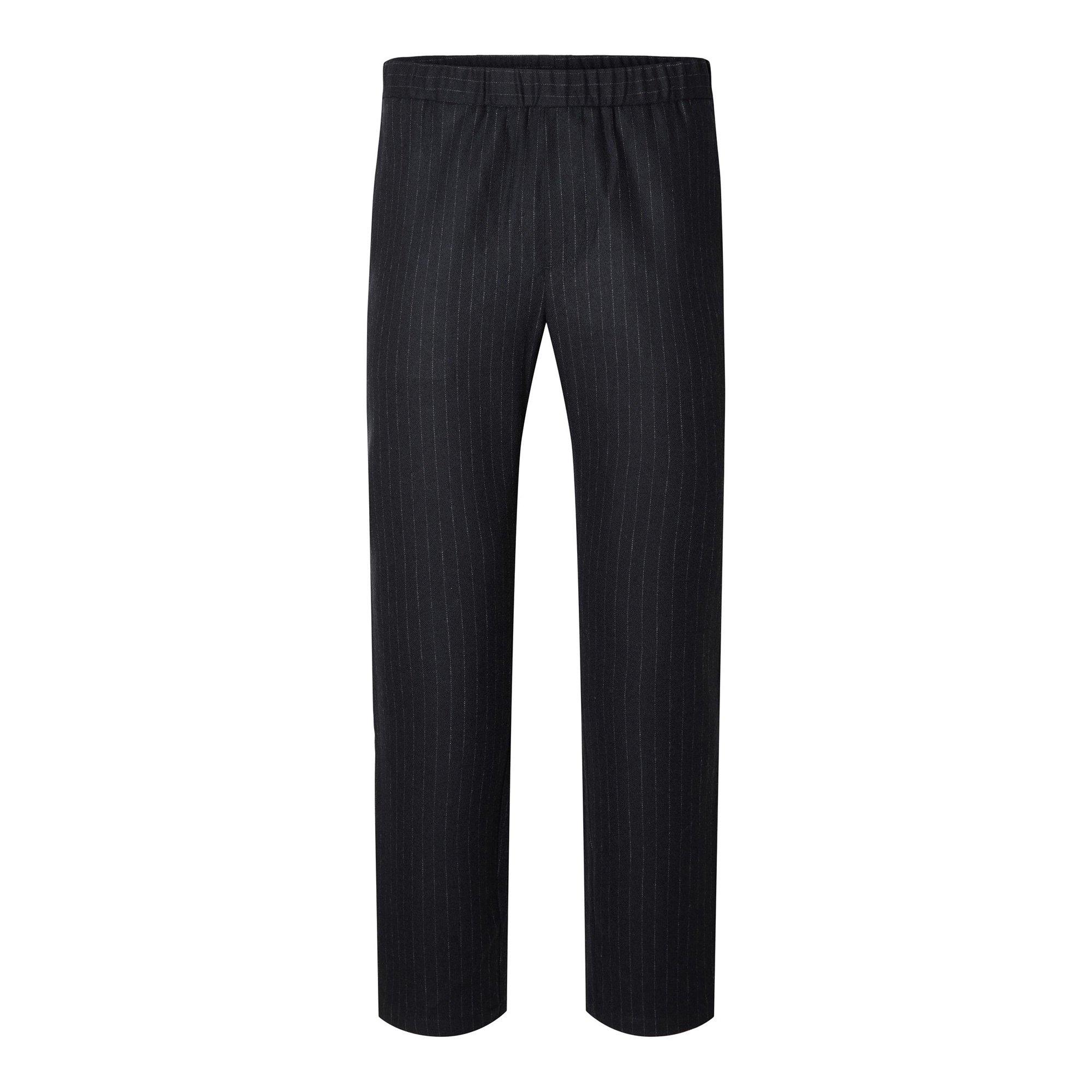SELECTED SLHSlim-Ayr Pantalon Élastique à Rayures  