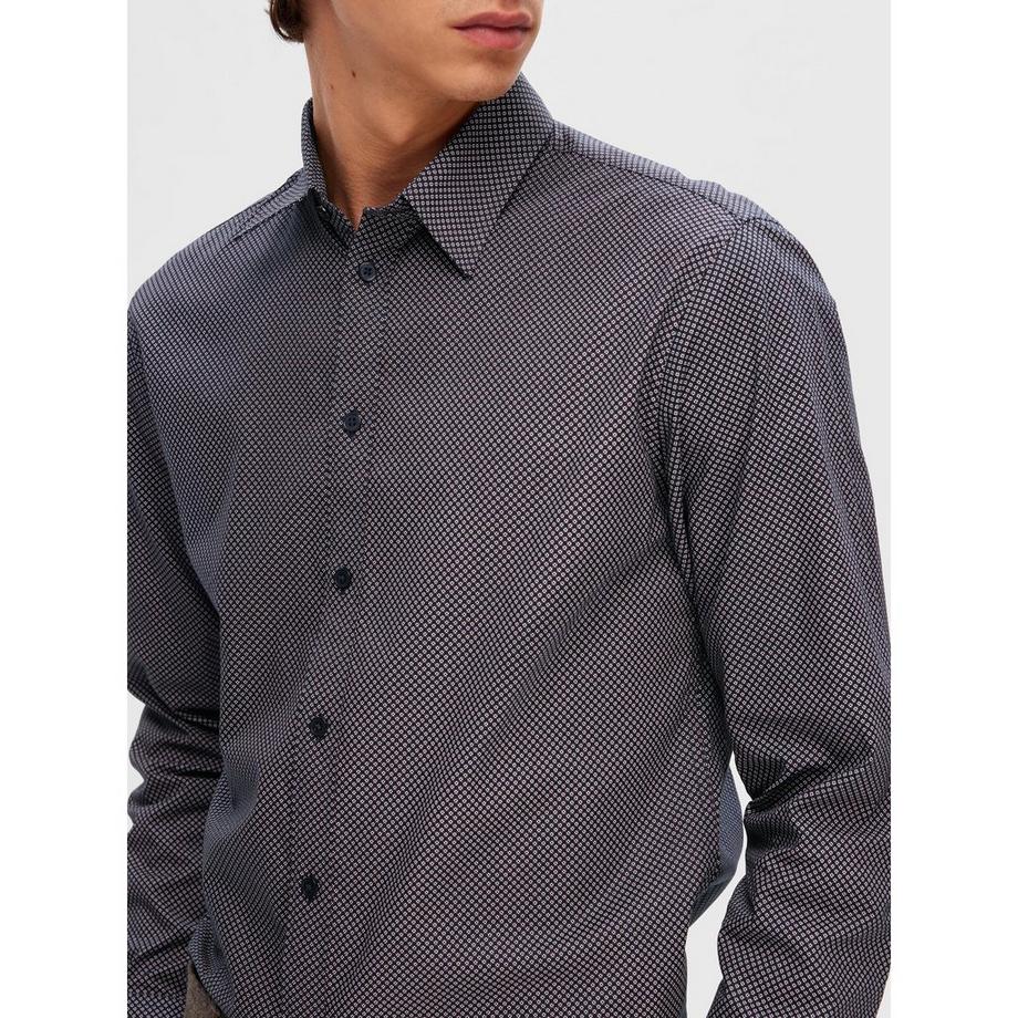 SELECTED Slimsoho AOP Slim Fit Langarmhemd  