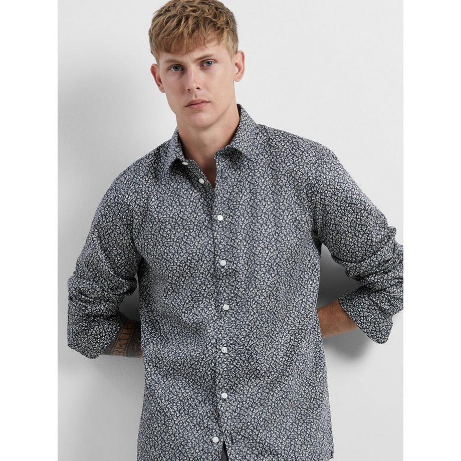 SELECTED SLHSlimSoho AOP Mix Camicia Maniche Lunghe Slim Fit  