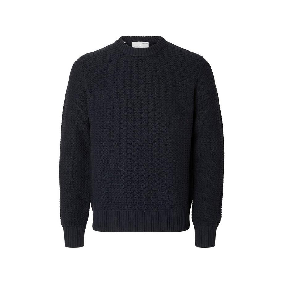 SELECTED SLHThim LS Knit Structure Maglione  