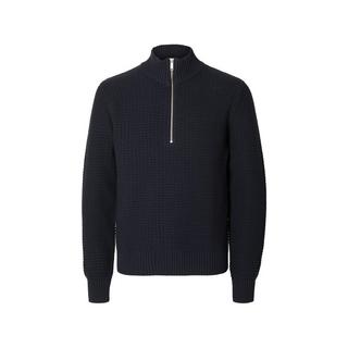 SELECTED SLHThim Knit Structure Half Zip Pull  