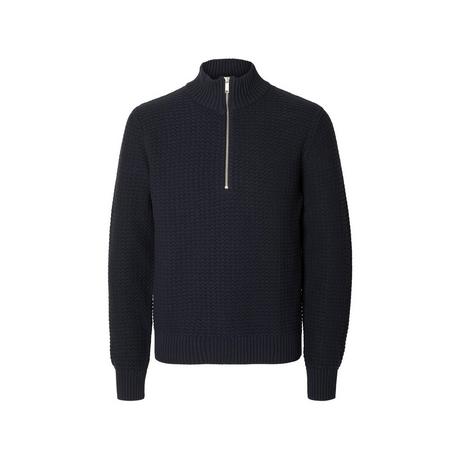 SELECTED SLHThim Knit Structure Half Zip Pull  
