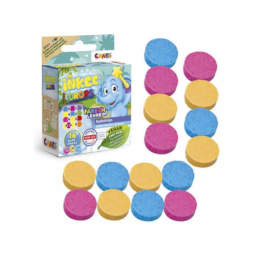 Craze - Inkee Bath Dops, Multicolor