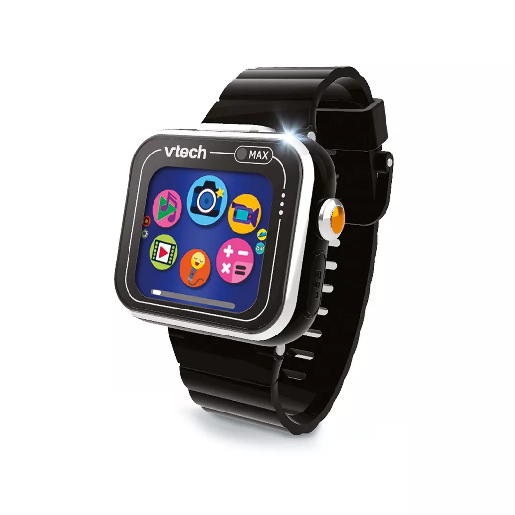 VTech - KidiZoom Smartwatch MAX Schwarz, Französisch, Multicolor