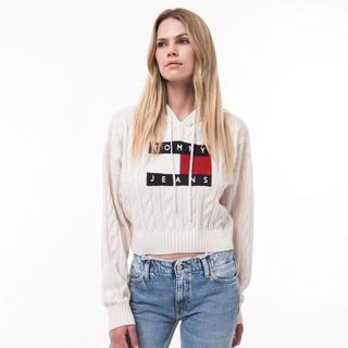 Sweater Tommy Jeans Center Flag Cable Hoodie