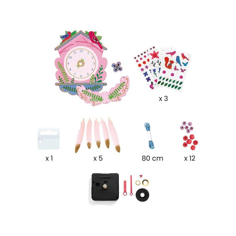 Djeco Bastelset Wanduhr Kuckuck 