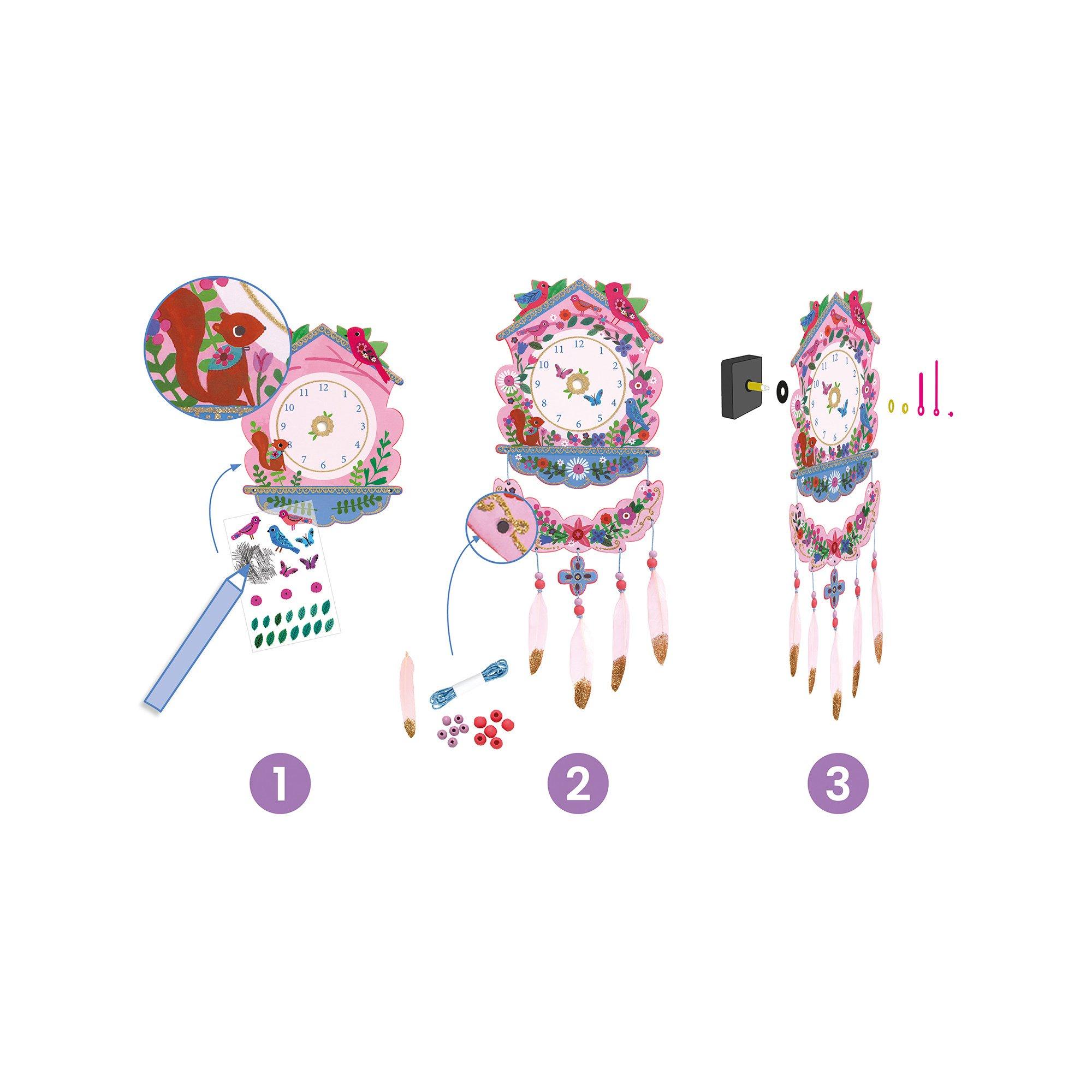 Djeco Bastelset Wanduhr Kuckuck 