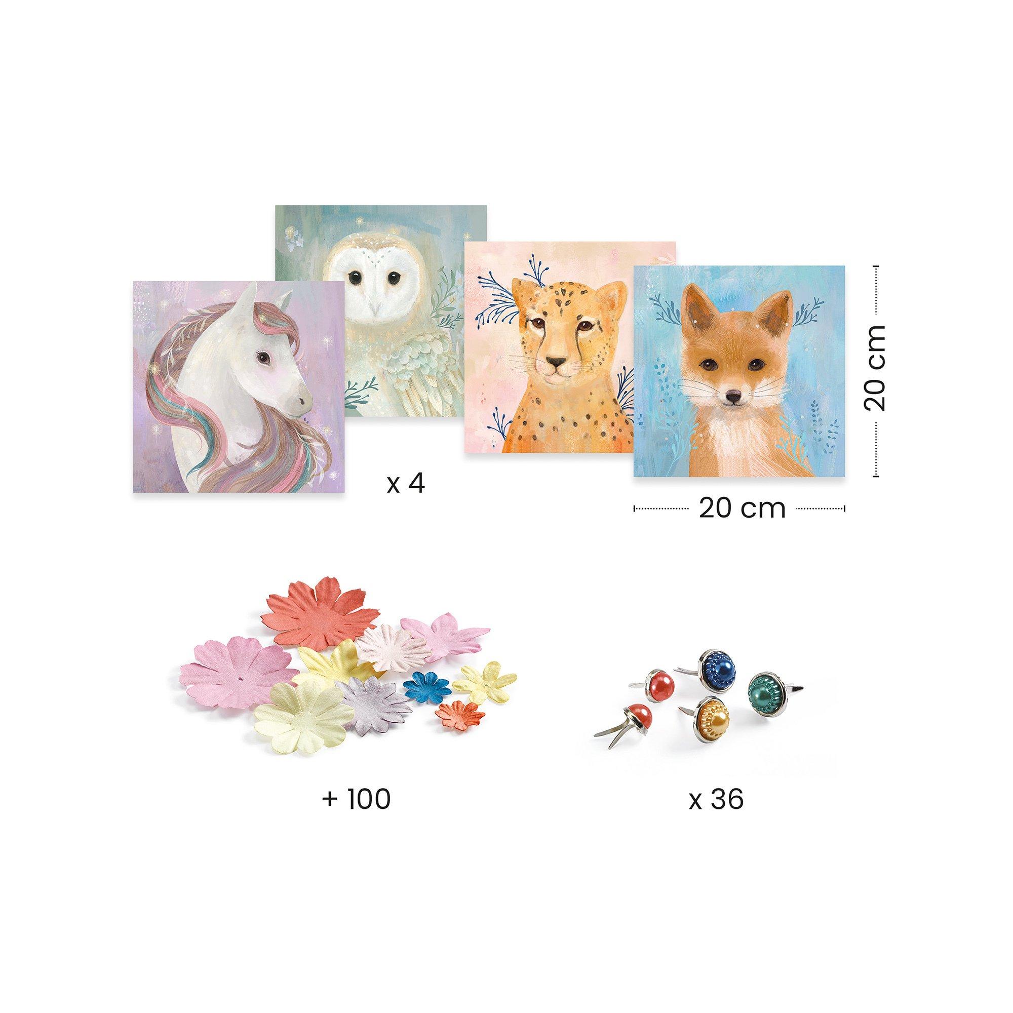 Djeco Images 3D Couronnes de fleurs 