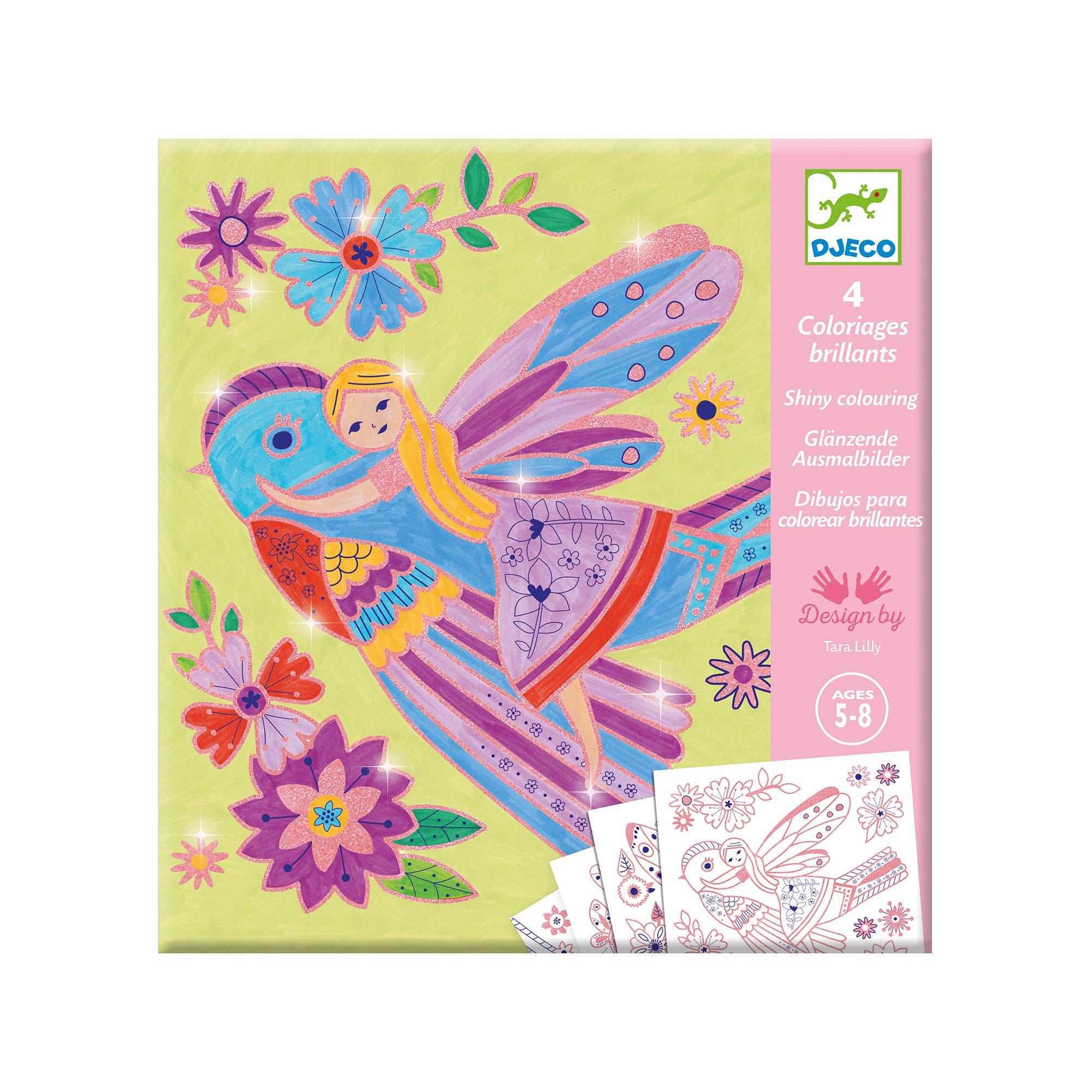 Djeco Images à colorier Petites ailes 