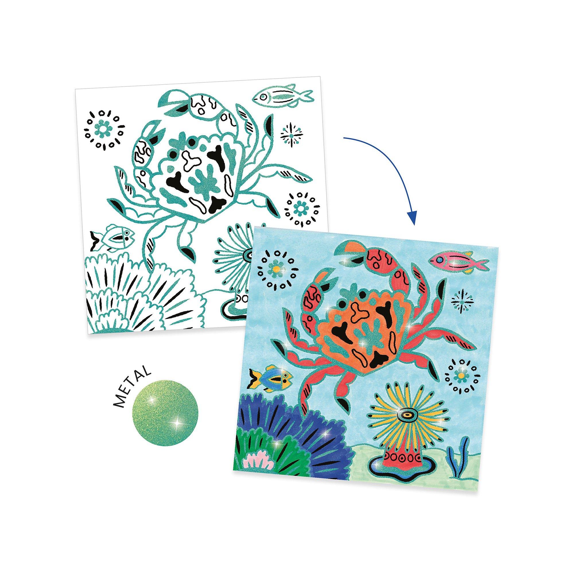 Djeco Immagini da colorare Sott'acqua 