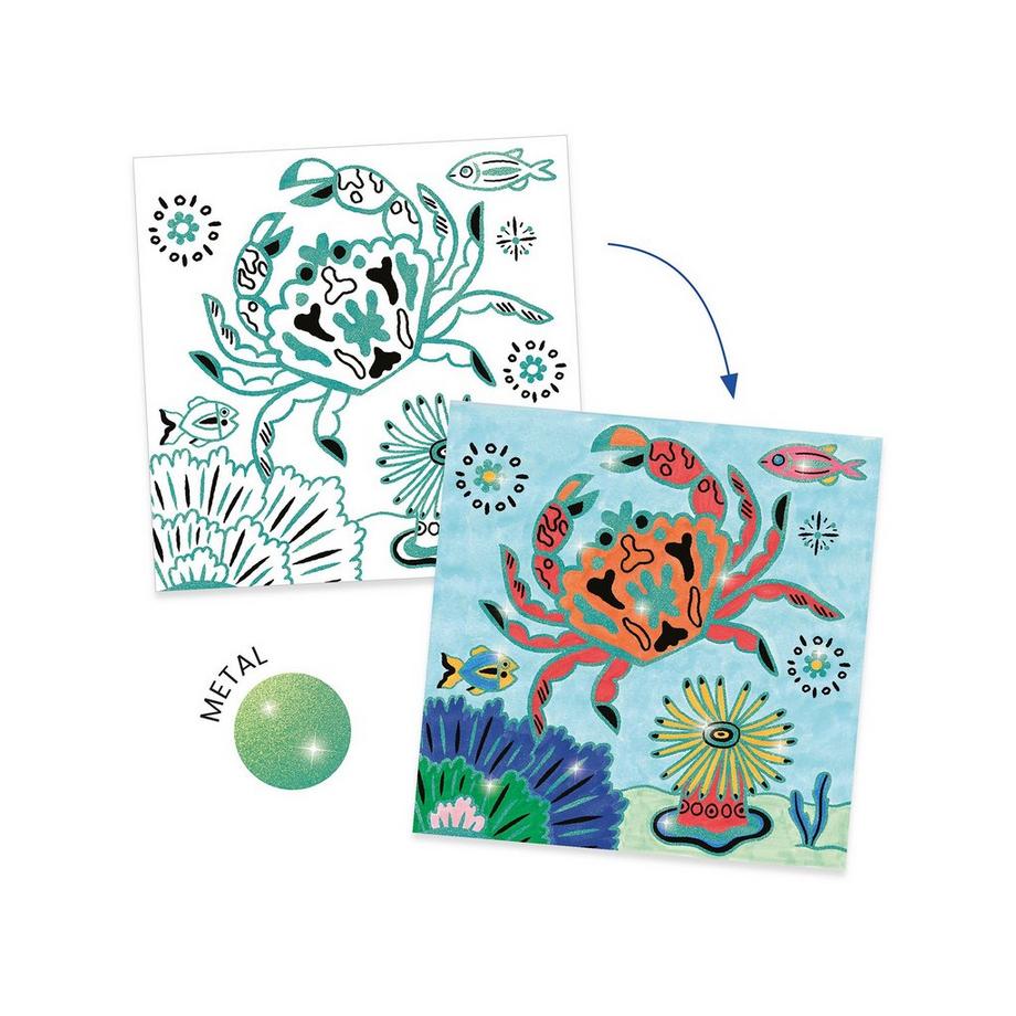 Djeco Ausmalbilder Unterwasser 