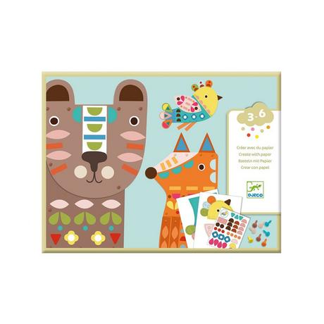 Djeco Carta creativa Grandi animali 