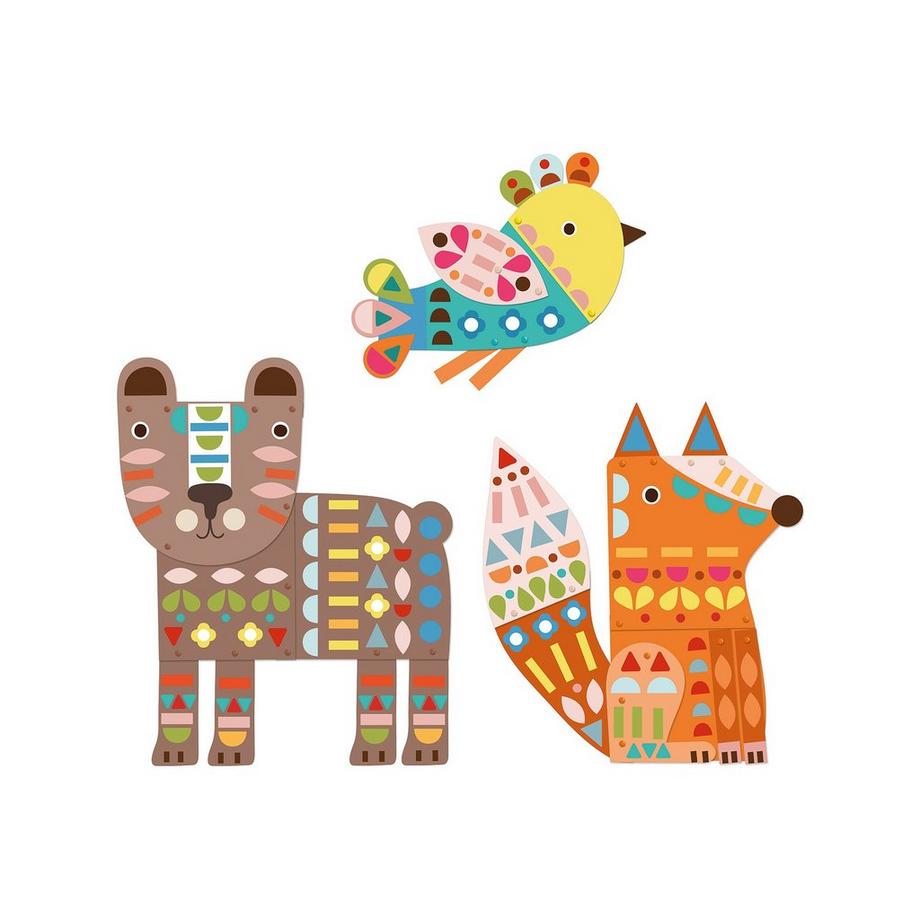 Djeco Bastelpapier Grosse Tiere 