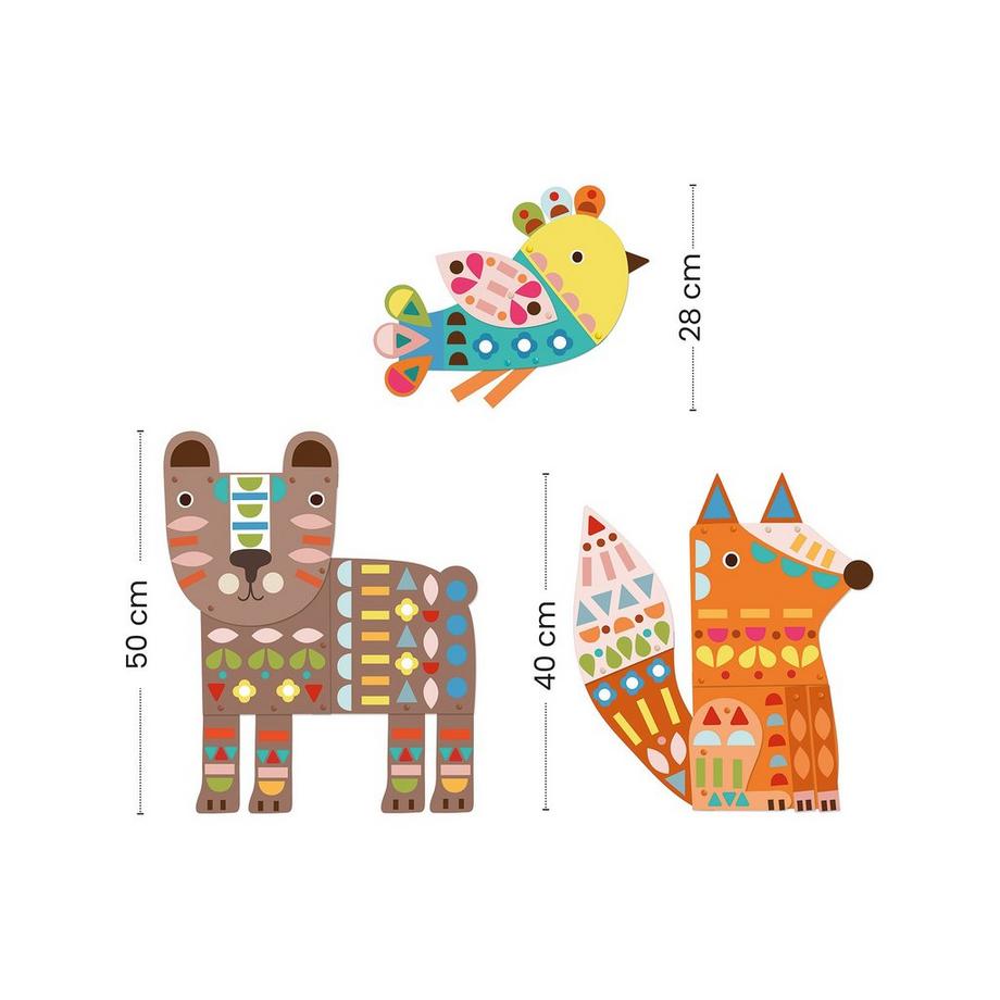 Djeco Bastelpapier Grosse Tiere 