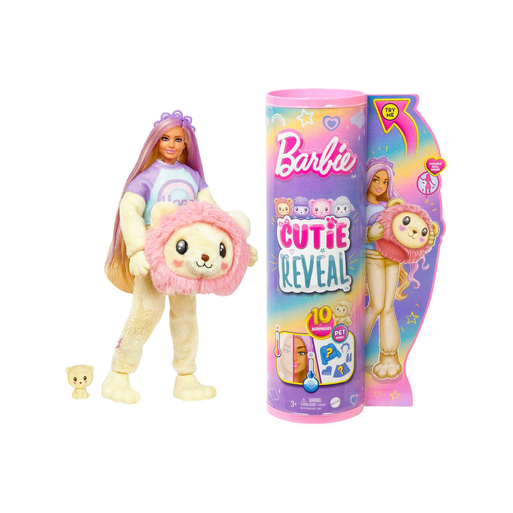 Barbie  Cutie Reveal série douce et câline - lion 