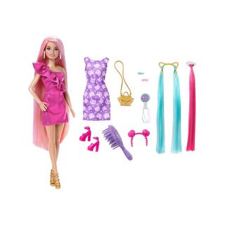 Barbie  Poupée de jeu de cheveux avec tenue de chat 