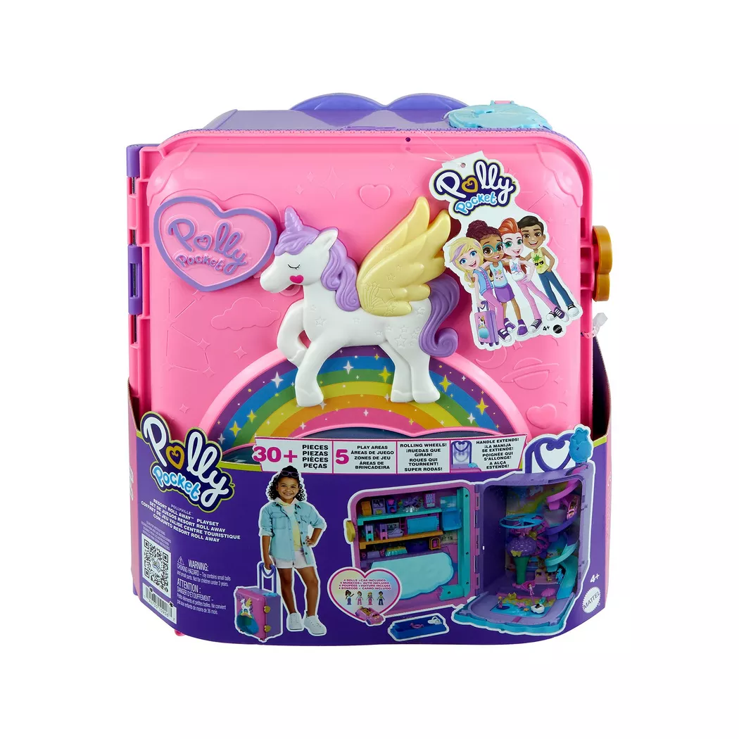 Polly Pocket - Urlaub Rollkoffer Spielset, Multicolor