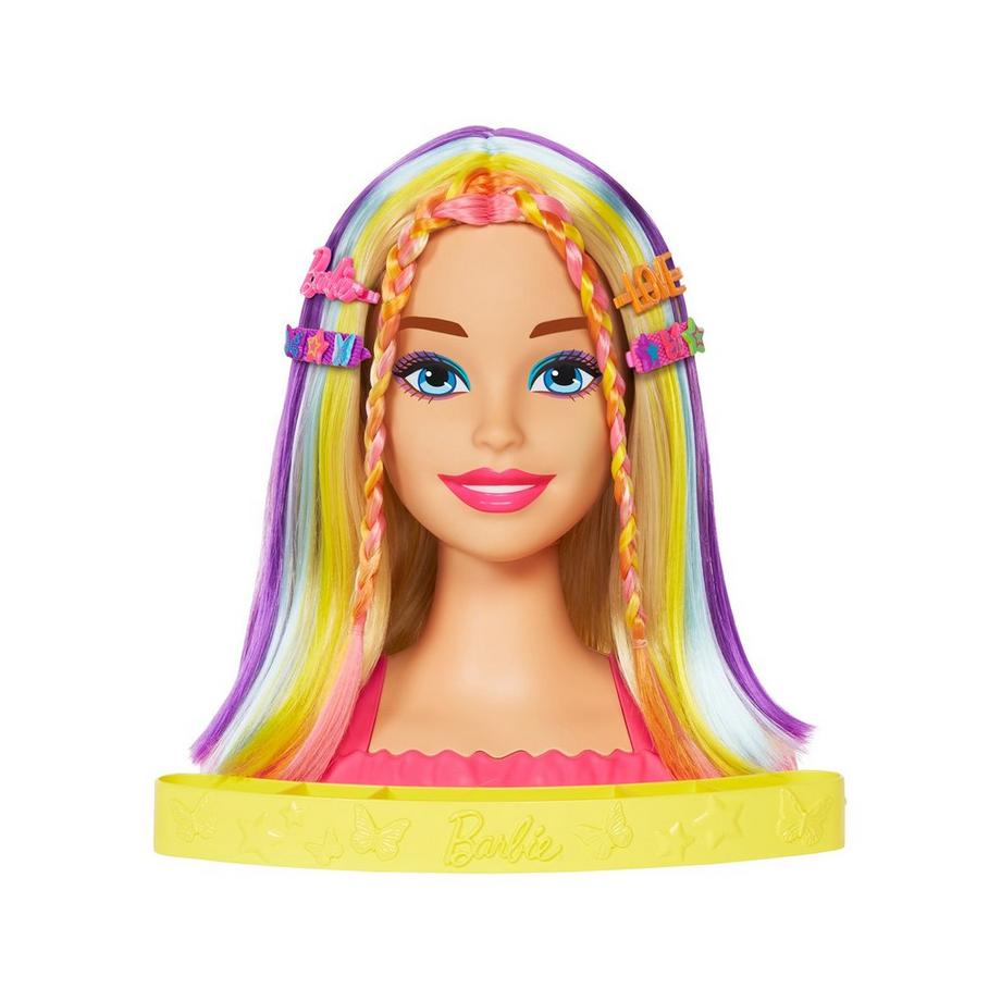 Barbie  Totally Hair Neon-Regenbogen Deluxe Styling-Kopf 
