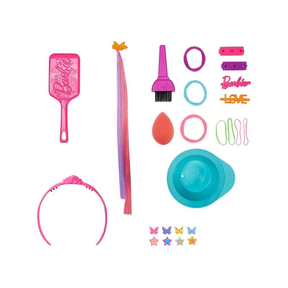 Barbie  Totally Hair Neon-Regenbogen Deluxe Styling-Kopf 