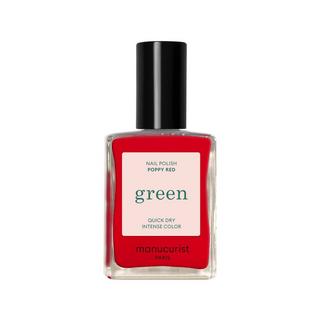Manucurist  Vernis à ongles Green Poppy Red (Rouge iconique) 