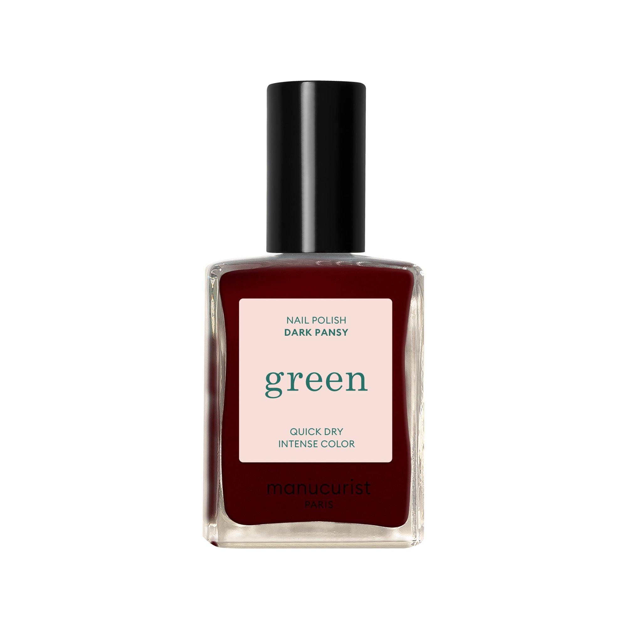 Manucurist  Vernis à ongles Green Dark Pansy (Rouge velours) 