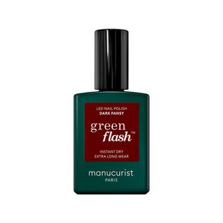 Manucurist  Vernis à ongles Green Flash Dark Pansy (Rouge velours) 
