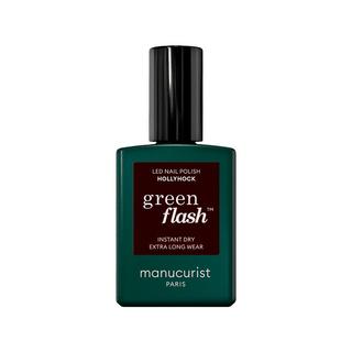 Manucurist  Vernis à ongles Green Flash Hollyhock (Rouge noir) 