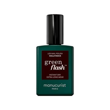 Smalto per unghie Green Flash Hollyhock (Rouge noir)