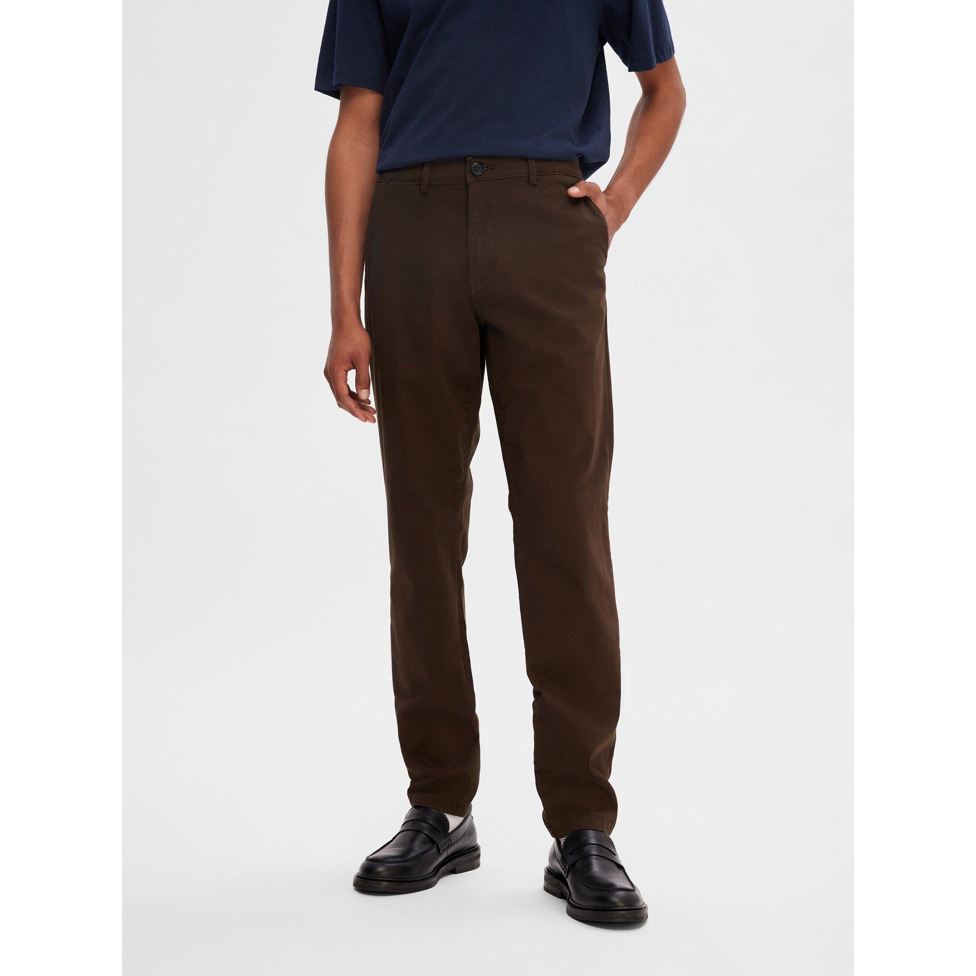 Image of Chinohose, Slim Fit Herren Braun L32/W31