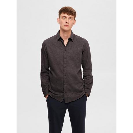 SELECTED SLHSlimOwen Flannel Shirt Chemise, Slim Fit, manches longues 