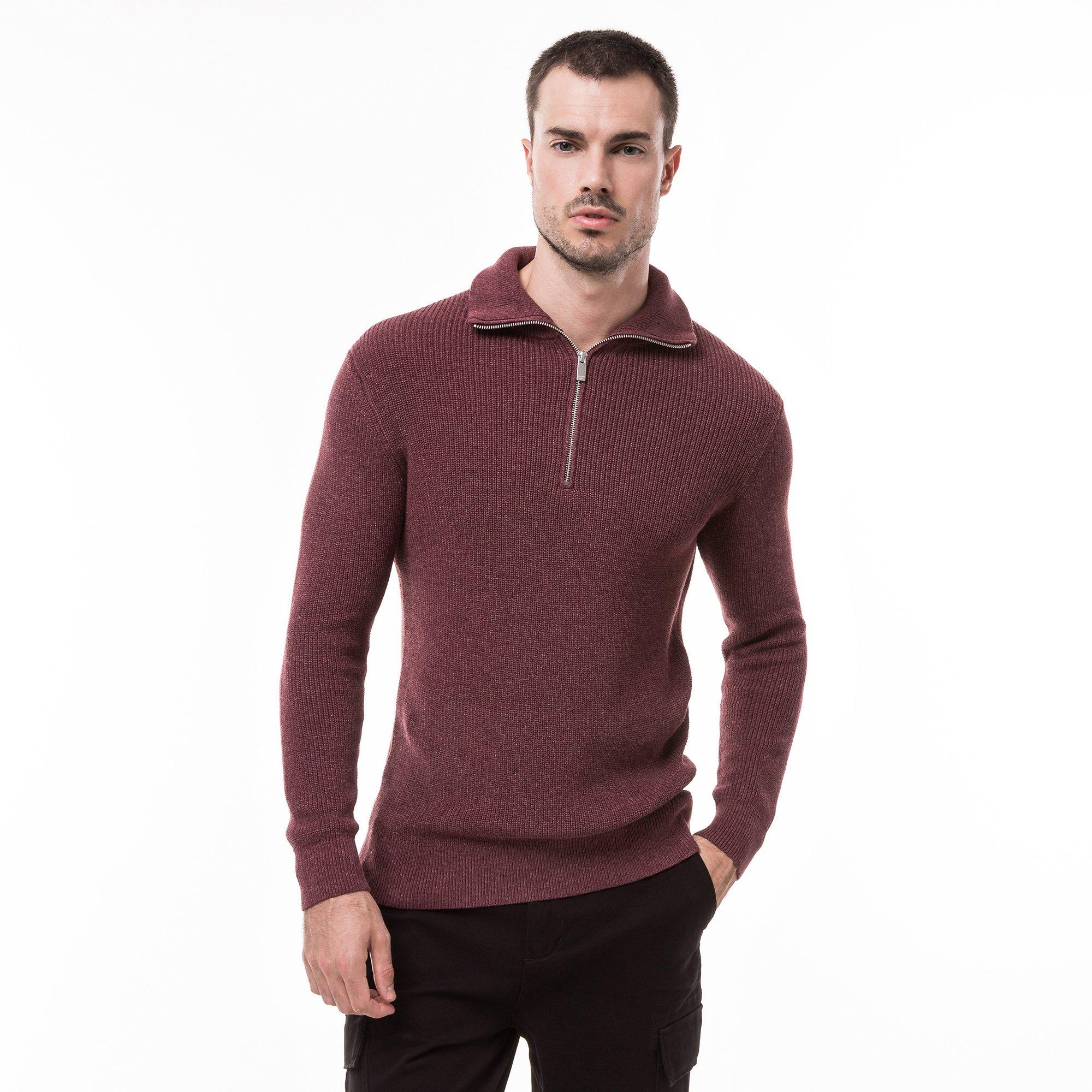 Image of Pullover Herren Bordeaux M