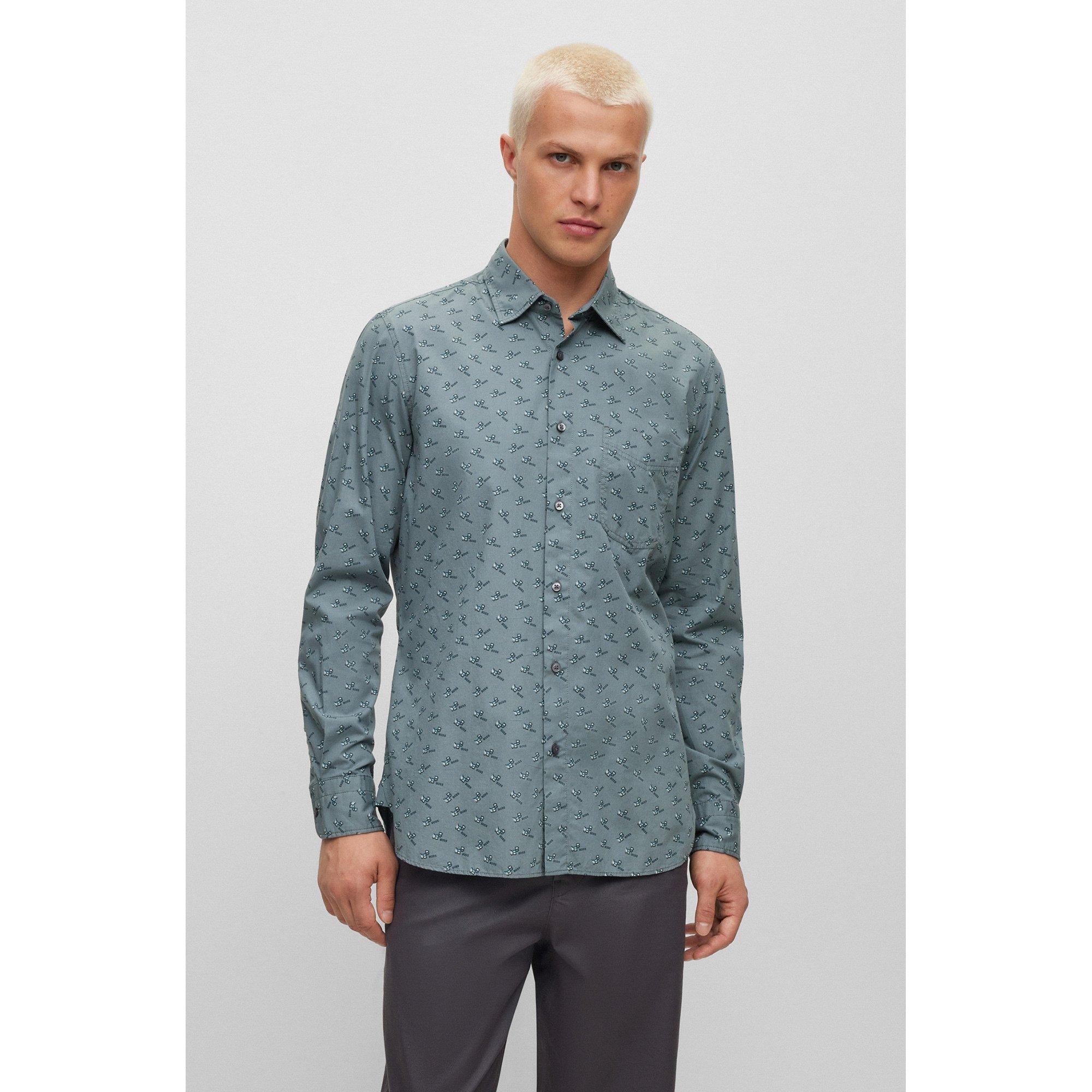 Image of Hemd, Regular Fit, Langarm Herren Grün L