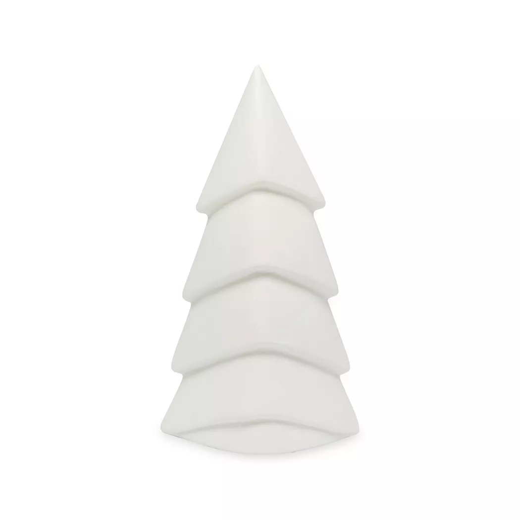 Manor Papeterie No Label - Weihnachtsbaum, 10.4X6.9X19.3CM, Weiss