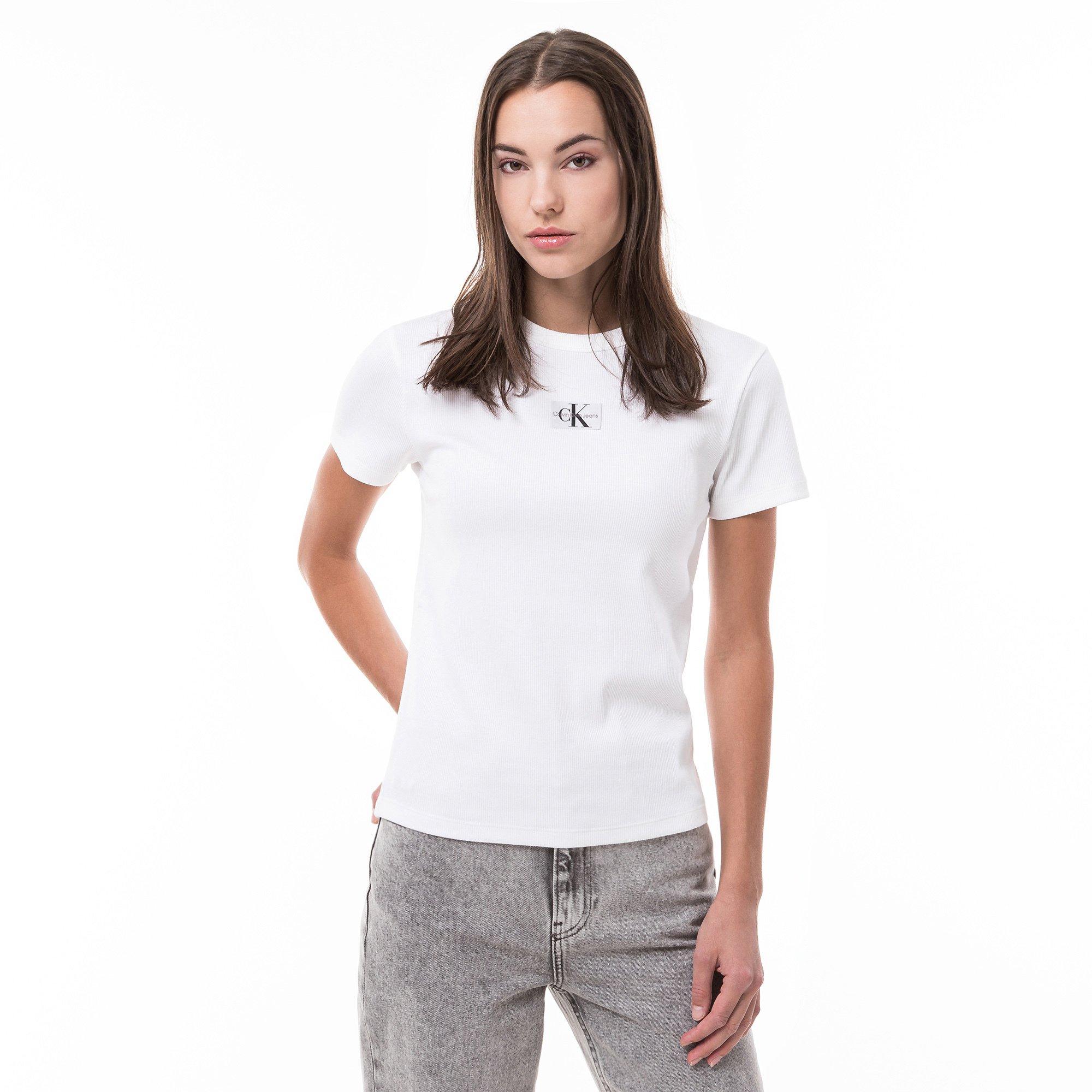 Calvin Klein Jeans WOVEN LABEL RIB REGULAR T-shirt 